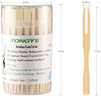 [2 Packs of 110 PCS] 3.5 inch Appetizer Forks, Mini Forks for