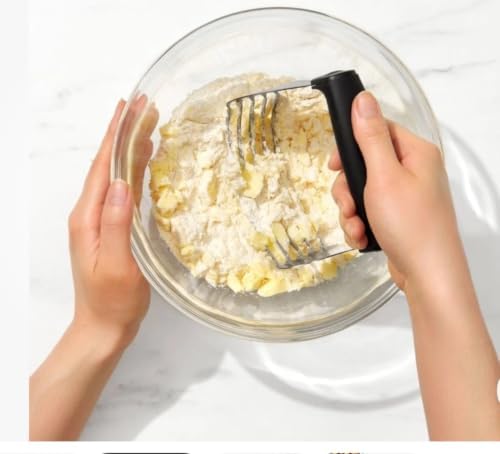 Dough Blender & Pastry Cutter Tool, Stainless Steel Pastry Blender &