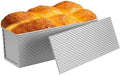 Non-Stick Pullman Loaf Pan with Lid 13x4 Inch - 2.2lb Carbon Steel