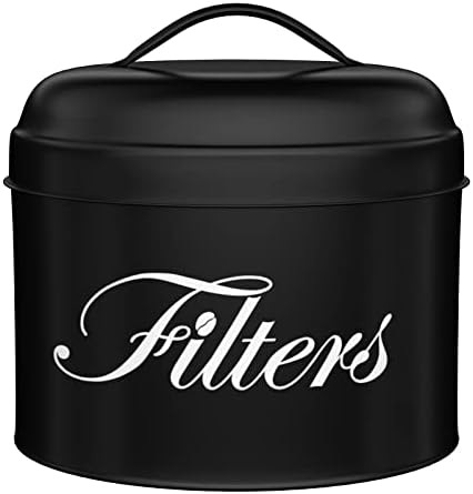 Black Basket Coffee Filter Holder with Lid
