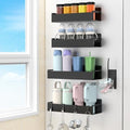 HuggieGems Magnetic Water Bottle Holder, Black 4-Pack