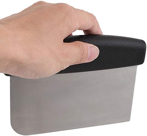 Stainless Steel Kitchen Scraper for Dough Bread and Pizza Baking Prep