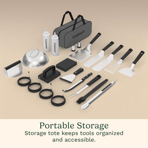Cuisinart 24-Piece Griddle Tool Set with Storage Tote