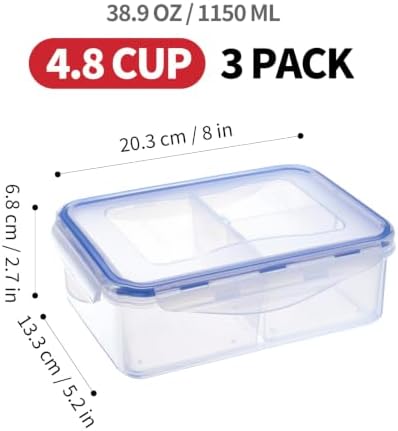 KIGI 12-Piece 4.7 Cup Food Storage Containers