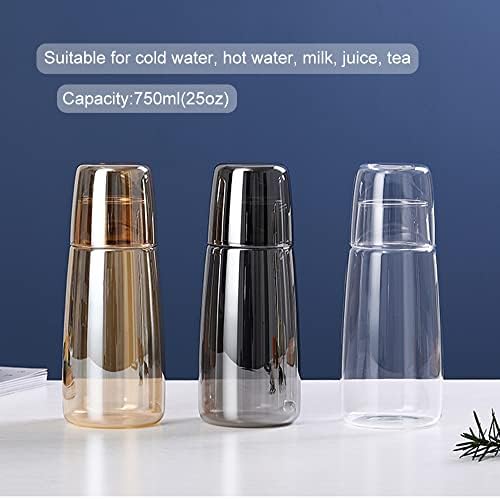 Yalucky Bedside Water Carafe Set with Tumbler, Bedside Carafe and