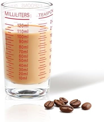 BCnmviku Measuring Cup Shot Glass 4 Ounce/120ML Liquid Heavy High