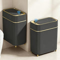 LALASTAR 2-Pack Bathroom Trash Can, 2.3 Gal, Black