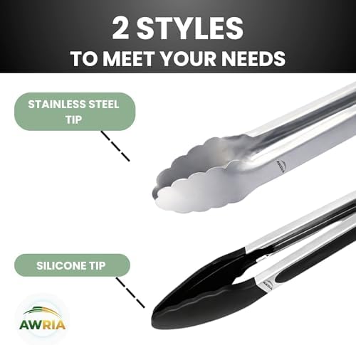 Kitchen Tongs with Silicone Tips