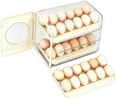 Egg Dispenser for Refrigerator Transparent Storage Sorter Shelf