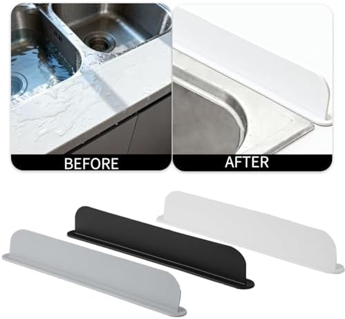 19.2inch(49cm) Silicone Sink Splash Guard, Sink Splash Guard with