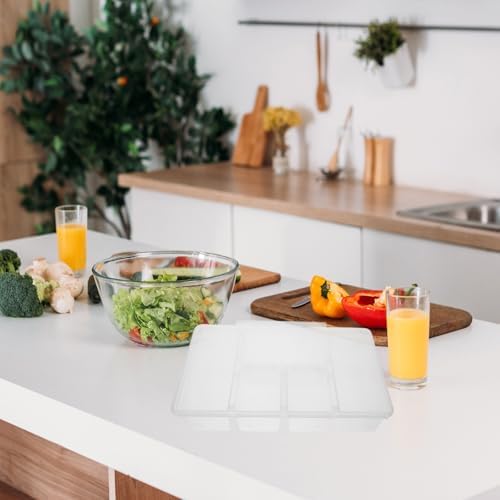Stackable Food Prep Container with Lid, Five Compartments, PP Storage