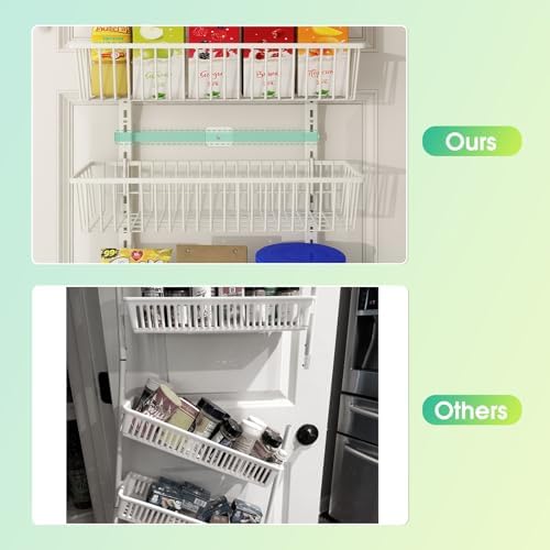 Mefirt White 9-Tier Over-the-Door Pantry Organizer