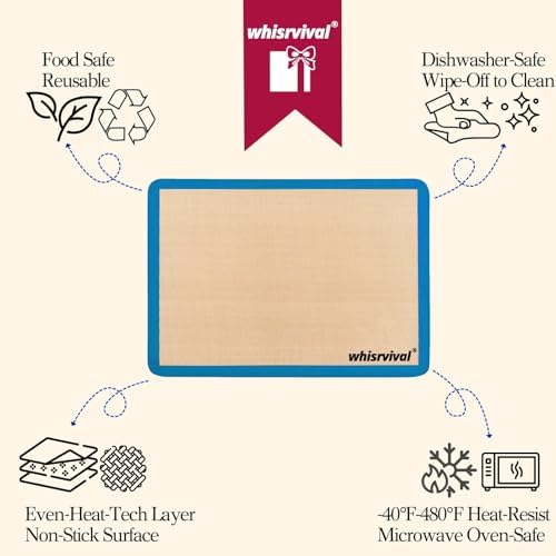 4 Pack Silicone Baking Mats, Half and Quarter Sheets