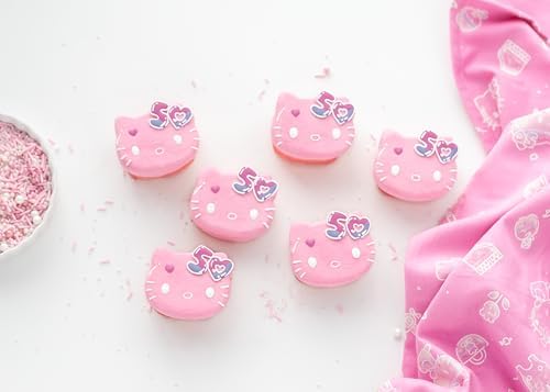Handstand Kitchen Hello Kitty Cupcake Pan, Kitty Face Shape, Silicone