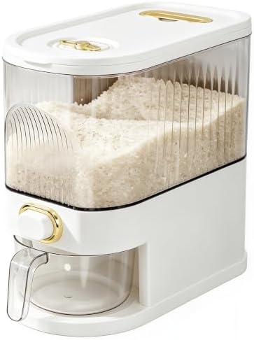 Gagee 11 Lbs Rice Dispenser, Clear