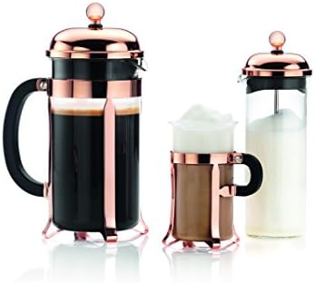 Bodum Chambord Classic Sugar and Creamer Set, 2pcs, Glass, Copper