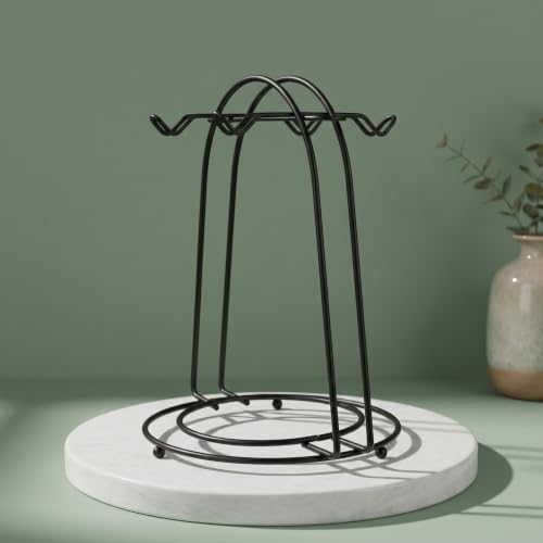 Vaguelly Vintage Metal Mug Tree Holder with 4 Hooks for Coffee Corner