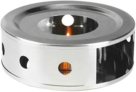 NewlineNY Stainless Steel Coffee Tea Warmers, Dual 6 Inches Circular