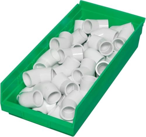 Akro-Mils 30158 Heavy Duty Plastic Shelf Bins, 18"x 8"x 4", Green