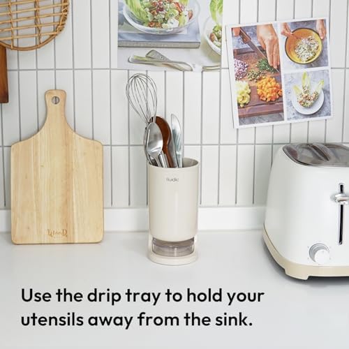 carrotez Self-Draining Utensil Drying Holder, Beige