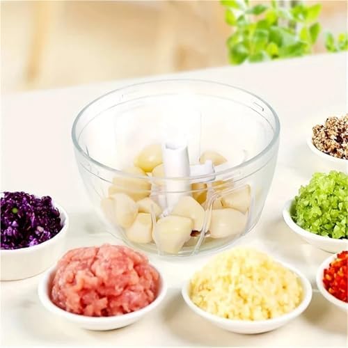 Manual Garlic Chopper - Hand Pull String Vegetable Cutter For Onions