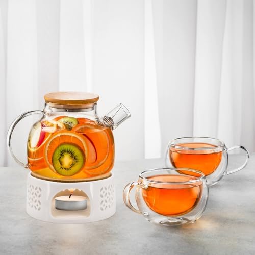 Tea Warmer, Ceramic Teapot Warmer, Coffee Warmer, Tea Light Warmer