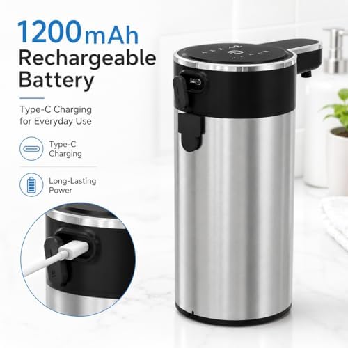 Automatic Liquid Soap Dispenser Touchless, Stainless Steel