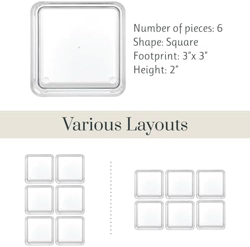 STORi SimpleSort 6-Piece Stackable Clear Drawer Organizer Set | 3" x