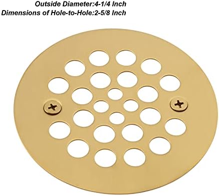 Artiwell 4-1/4“ Shower Strainer Drain Trim Set, Screw-in Shower