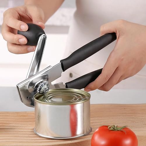 Manual Can Opener Heavy Duty Smooth Edge - Bottle Opener Combo for