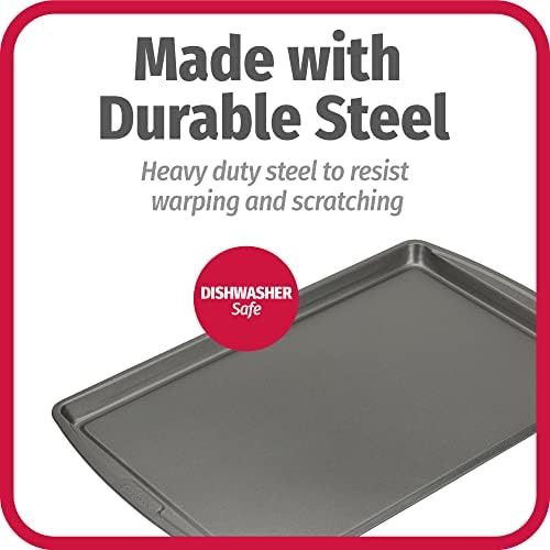 GoodCook Everday Nonstick Carbon Steel 17 x 11-Inch Baking Sheet Set
