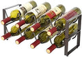 2-Tier Stackable Wine Rack for Countertop - Metal Wine Bottle Holder