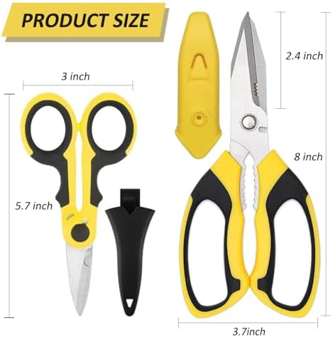 Heavy Duty Scissors, Sharp Scissors All Purpose Heavy Duty with