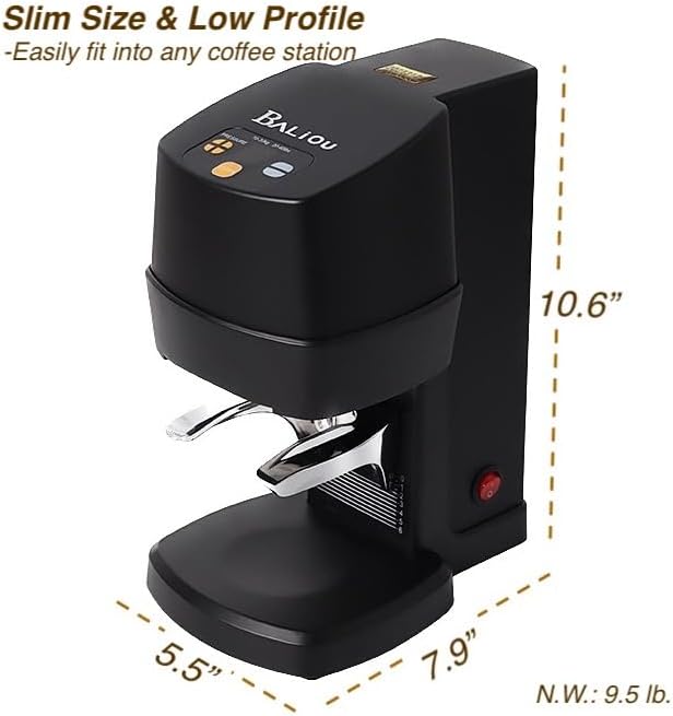 58mm Automatic Espresso Tamper, 22-66LBS Adjustable