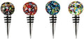 Blush Assorted Glass Globe Bottle Stoppers, Multicolor