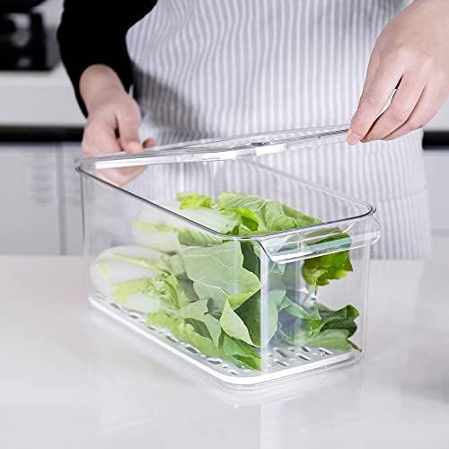 SANNO Produce Saver Containers for Refrigerator, Containers Produce