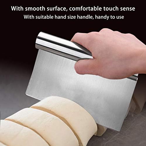 Hemoton Cheese Slicer Bread Scraper Stainless Steel Dough Scraper