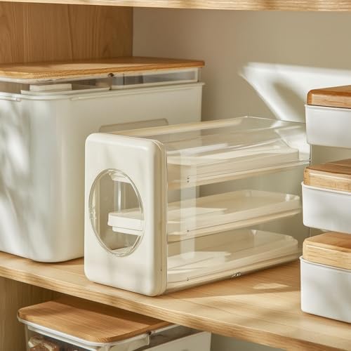Amagogo Kitchen Egg Holder Egg Organizer Egg Storage Box Egg Dispenser