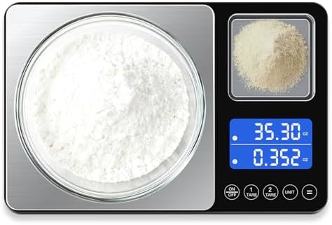 Digital Dual Platform Kitchen Scale, 33 lb Large & 1.1 lb Mini Food