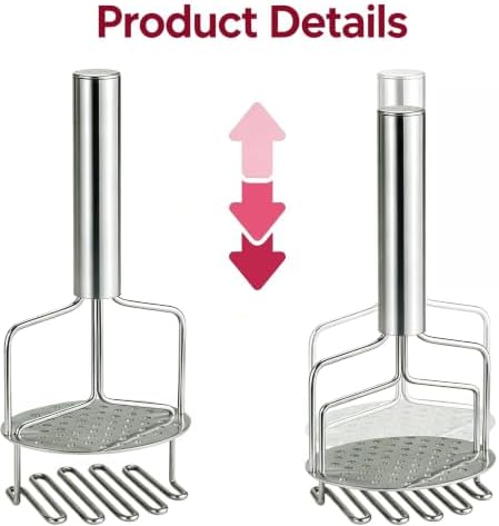 Stainless Steel Potato Ricer & Masher, Double-Layer Kitchen Tool