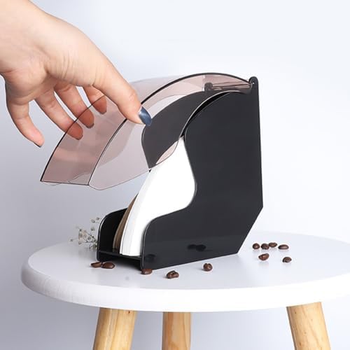 Acrylic Cone and Fan Coffee Filter Paper Holder with Cover 100-Piece