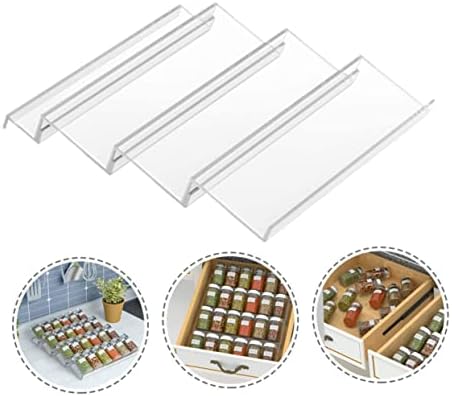 Happyyami Drawer Spice Rack Acrylic Spice Storage for Kitchen