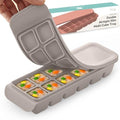 0.5 oz 12-Cavity Silicone Ice Cube Freezer Tray with Lid, Gray