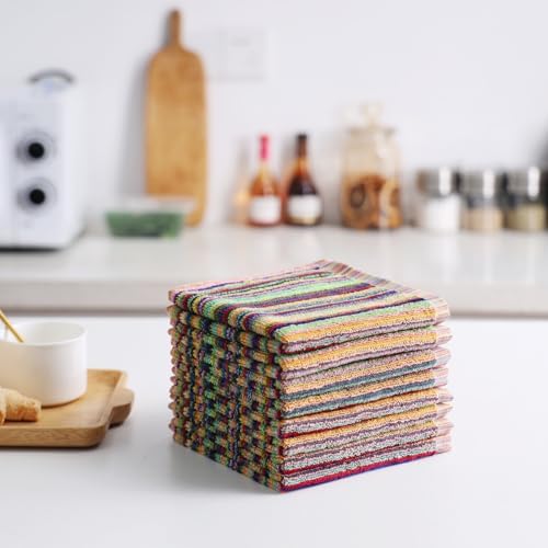 Oeleky Kitchen Dishcloths for Washing Dishes, Ultra Absorbent Dish