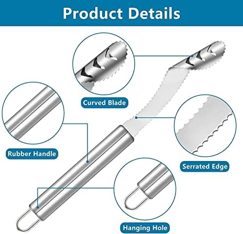 2 Pieces Jalapeno Pepper Corer Seed Remover Tool Zucchini Cucumber