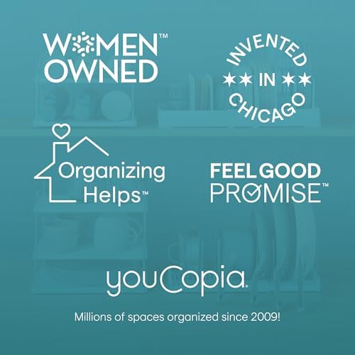 YouCopia UpSpace Water Bottle and Travel Mug Cabinet Organizer