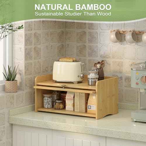 JANSNIMEN Vintage Bread Box for Kitchen Countertop Farmhouse Bread Holder
