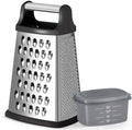 Ourokhome Cheese Grater, Handheld Box Grater with Container & Lid