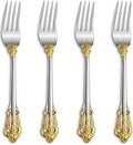 KEAWELL Luxury 4-Piece 18/10 Stainless Steel Salad Fork Set