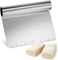 Stainless Steel Bench Scraper, 5.8" x 4.5", Measurement Marks